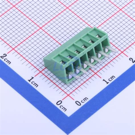 DB125 2 54 6P GN S DORABO Connectors 1x6P 40 105 8A 130V Green 18