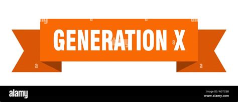 generation x ribbon. generation x isolated sign. generation x banner ...