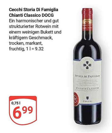 Cecchi Storia Di Famiglia Chianti Classico Docg Angebot Bei Globus