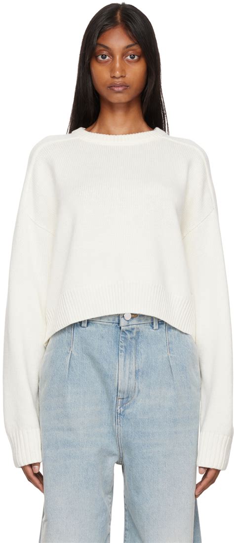 Loulou Studio Off White Bruzzi Sweater Ssense