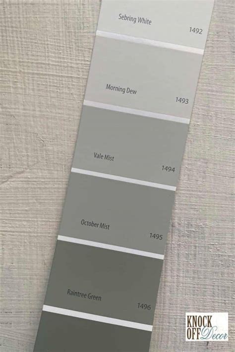 Benjamin Moore October Mist 1495 The Gentle Warm Sage Green