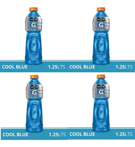 Bebida Isotónica Gatorade Cool Blue 1 25l Pack X 6 Gatorade