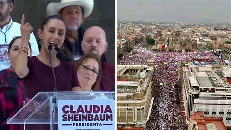 Claudia Sheinbaum cierra campaña en el Zócalo CDMX Mis Noticias Mx