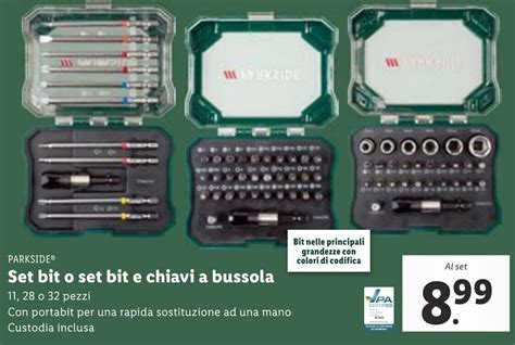 PARKSIDE Set Bit O Set Bit E Chiavi A Bussola Offerta Di Lidl