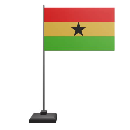 Bandera De Ghana Ilustraciones D Gratis En Png Blend Fbx