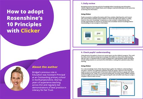 Rosenshines Principles Of Instruction And Clicker Crick Software Us