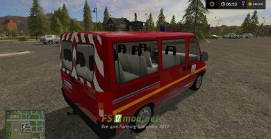 Мод на Citroen Jumper VTP Sdis 01 для игры Симулятор Фермера 2017