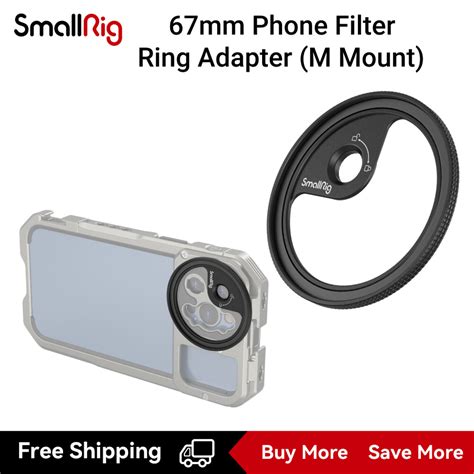 SmallRig 52mm 67mm Magnetic Cellphone Lens Filter Ring Adapter M