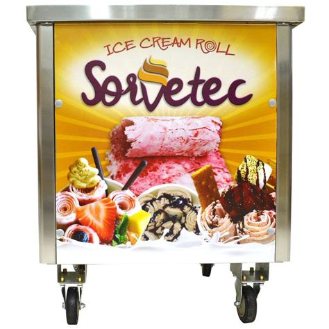 Máquina de Sorvete na Chapa Ice Cream Roll Sorvetec