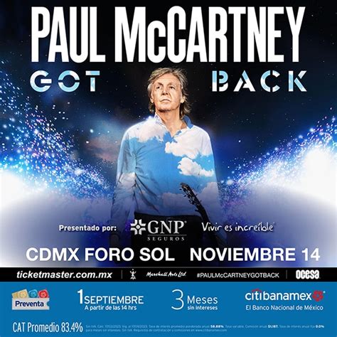 Es Oficial Regresa Paul Mccartney A M Xico Este El Club Del Rock