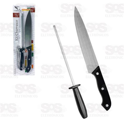 Kit Para Churrasco Pe As Em A O Inox Caerus Crs