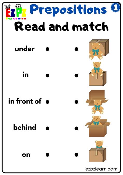 Under Behind Worksheet For Kindergarten