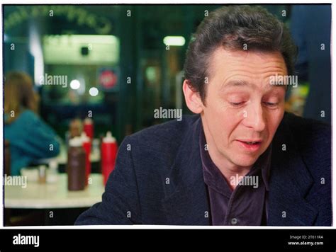 Interview portrait of comedian and actor Paul Whitehouse at a small cafe in North London ...