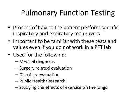 Pulmonary Function Testing Chapter 8 Pulmonary Function