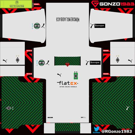 [KIT] BORUSSIA MONCHENGLADBACH HOME & AWAY KIT WITH BUNDESLIGA, DFB ...