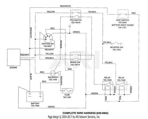 Riding Mower Wire Diagram