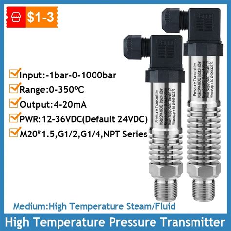 High Temperature Resistant G14 Pressure Transmitter 0 350℃ Boiler Steam Hot Water Oil Pressure