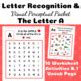 Letter Recognition Visual Scanning Packet The Letter A By Creatively Ot