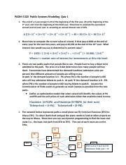 Quiz Padm Public Systems Modeling Quiz The Cost Of A