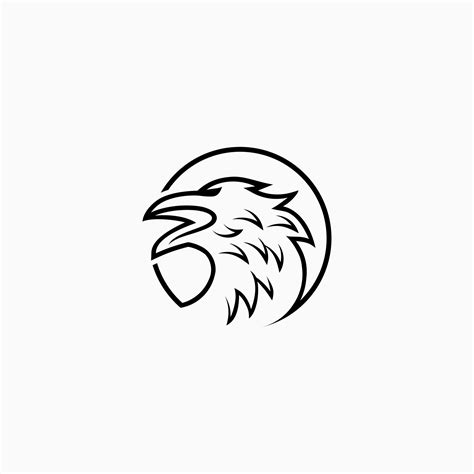 hawk logo vector icon line illustration 12761904 Vector Art at Vecteezy