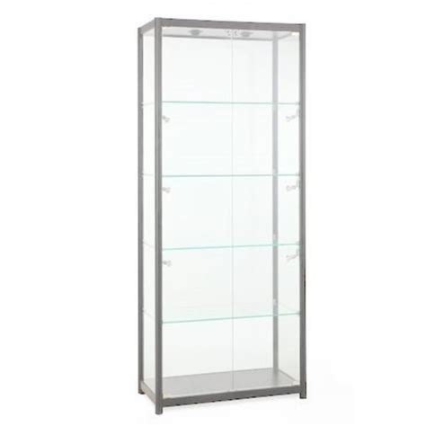 Aluminium Glass Tower Showcase Display Cabinet Mm W X Mm D X