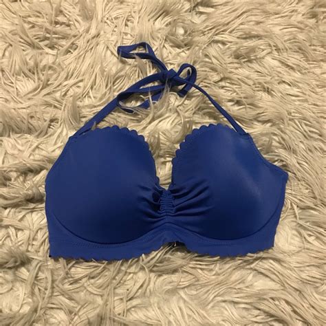 Victorias Secret Scalloped Edge Swim Bikini Top Gem