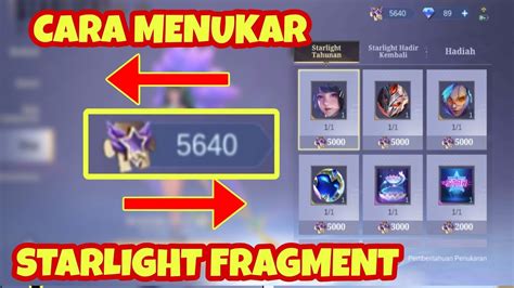 Cara Menukarkan Stralight Fragment Dengan Skin Starlight Di Starlight