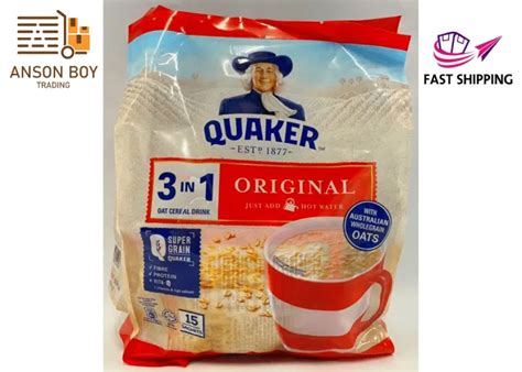 Ready Stock Quaker Oat Cereal Drink In Original Pack Sx Gram