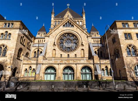 Historical Church Building In Cologne In A Spring Weather Stock Photo