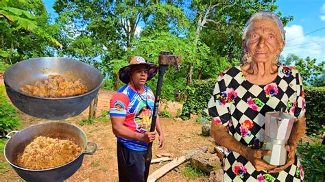 COCINAMOS Mondongo De CERDO Con MORO De HABICHUELAS Roja En El Campo