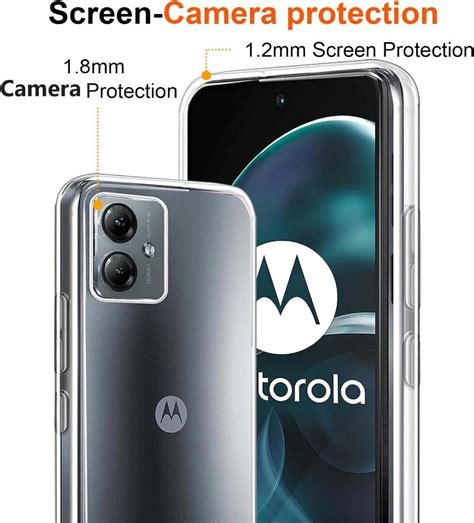 For Motorola Moto G14 Case Slim Clear Silicone Shockproof Armor Gel