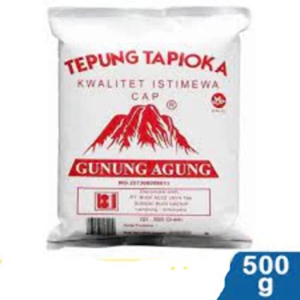 Jual Tepung Tapioka Rose Brand Gunung Agung Merah 500 Gr Karton Isi 20