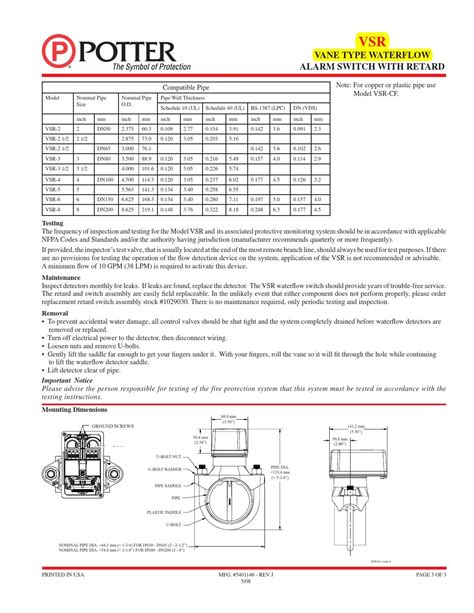 Potter Vsr Flow Switch Wiring Diagram