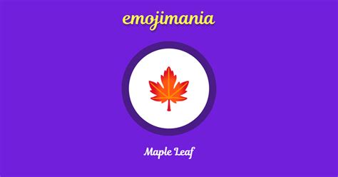 🍁 Maple Leaf emoji Copy & Paste - Emojimania