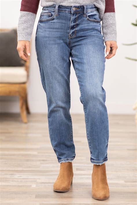 Judy Blue Non Distressed Boyfriend Jeans · Filly Flair