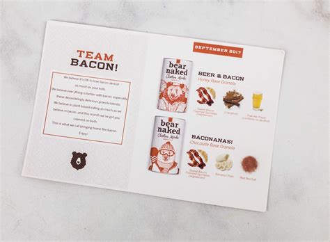 Bear Naked Granola September 2017 Subscription Box Review Coupon Hello Subscription