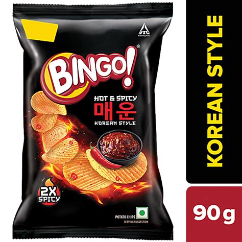 Buy Bingo Korean Style Hot Spicy Potato Chips Online At Best Price Of Rs Bigbasket
