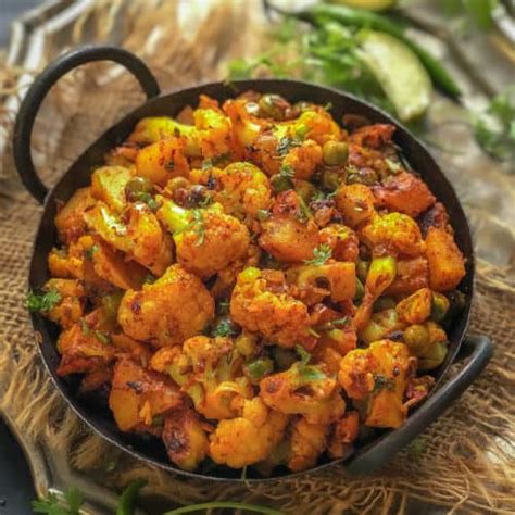 Aloo Matar Gobi Recipe Step By Step Video Whiskaffair