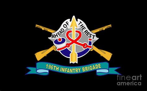 Army 196th Infantry Brigade W Br DUI Ribbon X 300 Digital Art By