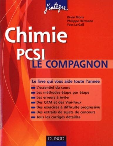 Amazon co jp Chimie Le compagnon PCSI Essentiel du cours Méthodes