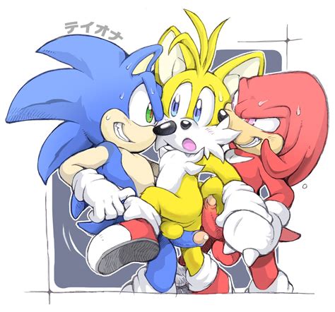 Rule 34 3boys Anthro Balls Erosuke Furry Gay Knuckles The Echidna Male Penis Precum Sonic