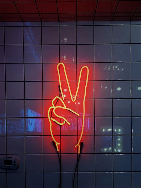 Neon Peace Wallpapers Top Free Neon Peace Backgrounds Wallpaperaccess