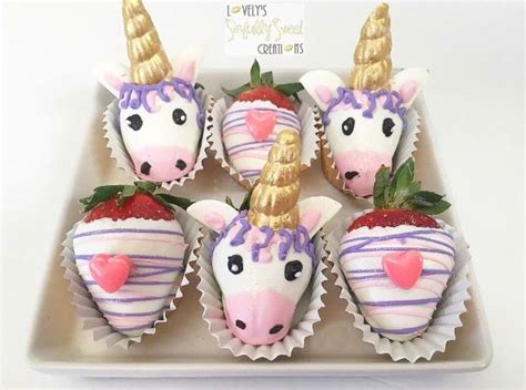 Unicorn 🦄 Chocolate Covered Strawberries Chocolate Covered Treats Themed Desserts Chocolate