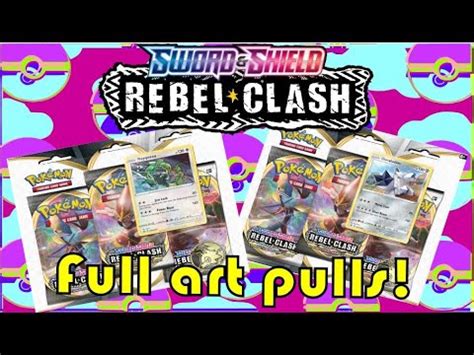 Pokemon Rebel Clash Pack Blister Opening Full Art Pulls X Free