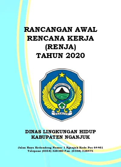 RANCANGAN AWAL RENCANA KERJA RENJA TAHUN 2020 DINAS LINGKUNGAN HIDUP