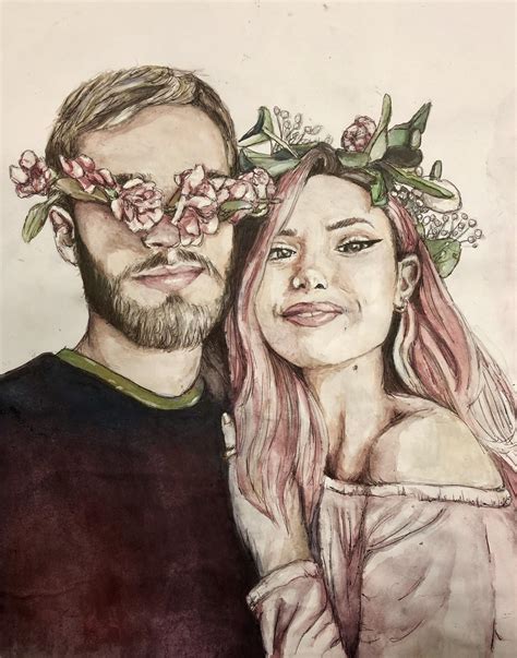 Here’s A Painting I Did Of Felix And Marzia Today It Would Be Freakin’ Amazing If They Could