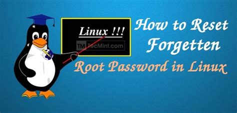 How To Reset Forgotten Root Password In Centos