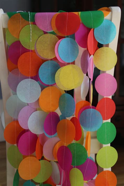 Tissue Paper Garland Rainbow Garland Party Garland Birthday Etsy