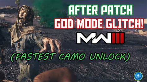 Godmode Camo Xp Glitch After Patch Mw Zombies Fast Mastery Camo