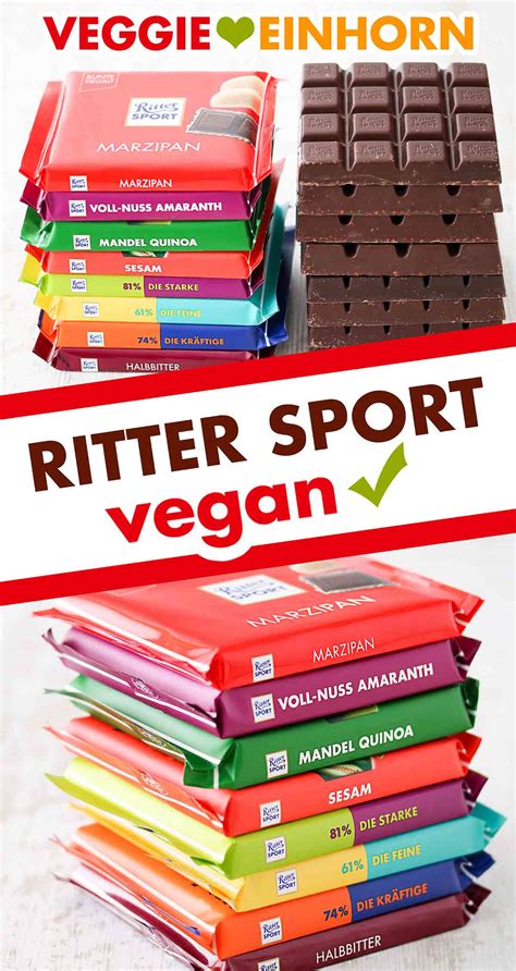 Ritter Sport Vegan Vegane Schokoladen Sorten